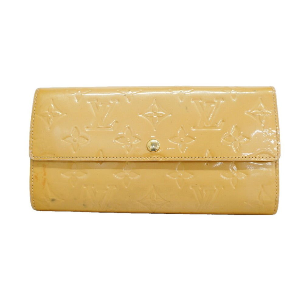 Louis Vuitton Vernis Portefeuille Sarah Long Wallet M91522 Rose Florentine Wo...